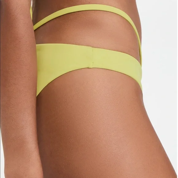 Jonathan Simkhai Emmalynn Solid Strappy Bikini Bottom - Picture 4 of 6